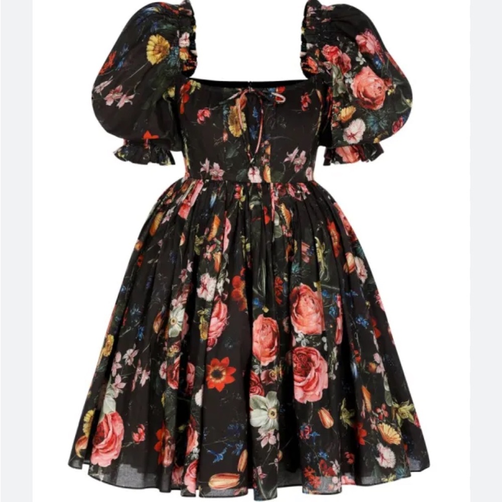Cotton Beach Day Dress in Nightcap Floral Print